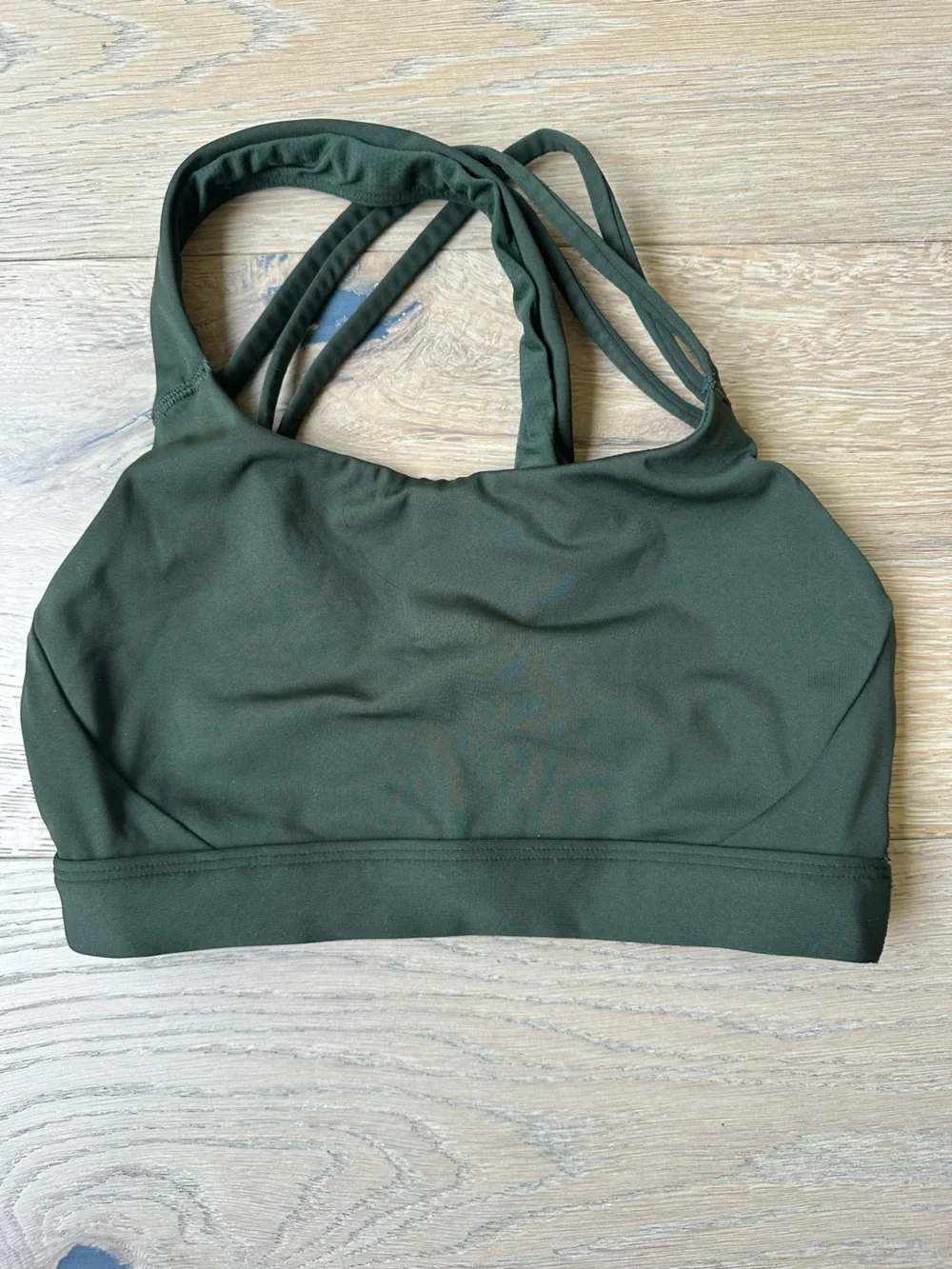 Athleta Train Free Sports Bra A-C Aspen Olive Small